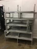 (17) Single shelf cooler racks.  Sold each, your bid X 17