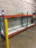 (3) 8' sections of pallet racking.  Sold by the section, your bid X 3