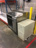 Stainless receiving desk