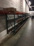 (8) 8' sections of pallet racking.  Sold by the section, your bid X 8