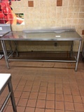 6' Stainless table