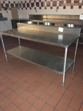 6' Stainless steel table