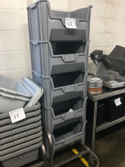 Gray stock containers