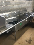 Stainless steel Three compartment sink