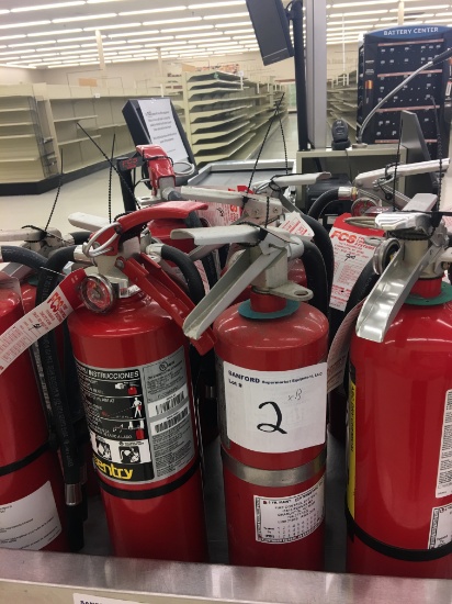 (13) Fire extinguishers, sold by the item, your bid X 13