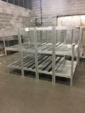 (4) Three shelf cooler racks,sold by the item, your bid X 4