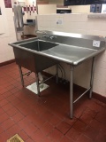One bay stainless sink