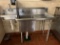 One bay Stainless sink with hand sink