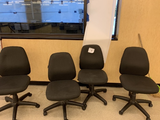 Desk chairs on casters
