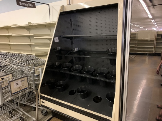 4' Barker Floral case, remote refrigeration