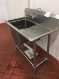 One bay stainless sink