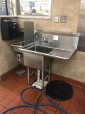 One bay stainless sink