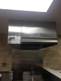 4' Stainless steel hood.  Hood only, no fans included