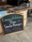 (2) Chalkboard and Display Barrell, sold as one lot