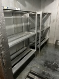 Three Shelf Cooler Rack, 4' Long