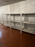 (6) 4' Three Shelf Cooler Racks, selling choice