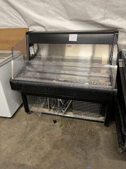 4' True self contained refrigerated case