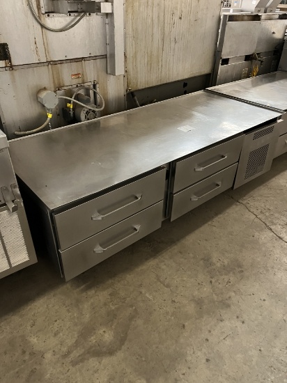 78" Four door refrigerated chef base
