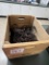 Wood crate with electrical cords