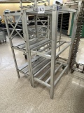 (2) 3' Three shelf cooler racks.  Your bid X 2