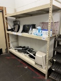 8' Pallet rack and contents.  Sold as one lot