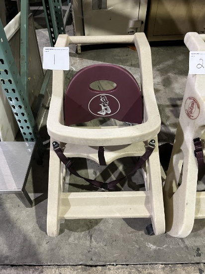 Rolling baby chair