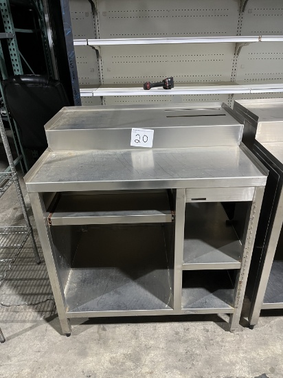 3' S/S Receiving desk