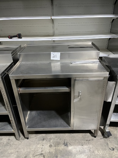 3' S/S Receiving desk