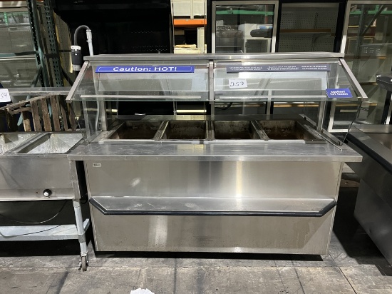 Four hole steam table