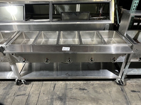 Five hole steam table