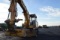 '91 CAT 214B EXCAVATOR W/ WHEELS, 3203 CAT ENGINE, TILTING DITCHING BUCKET,