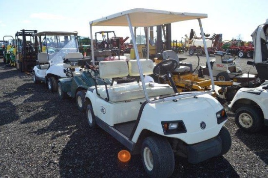 YAMAHA WHITE GOLF CART, GAS, JUD 203579