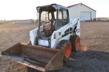 2014 BOBCAT S510 SKID LOADER, 2950 HRS, W/ BUCKET MATERIAL