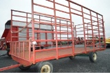 9'X18' STEEL HAY WAGON W/ 8 TON AGMASTER GEAR