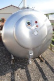 ZERO 1,400 GALLON MILK TANK W/ 5 HP COMPRESSOR