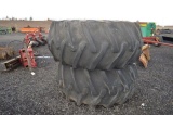 SET OF 28L26 COMBINE TIRES W/RIMS