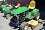 JD 455 LAWN TRACTOR, 1,400 HRS, 60