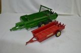 2- manure spreaders- JD +IH