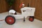 McCormick Farmall Demonstrator pedal tractor,Model M, narrow front, hitch, one of only a few white o