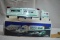 Hess car carrier truck w/ lights, & 2 friction racers