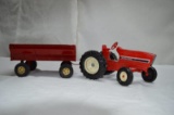 IH tractor and wagon