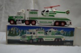 Hess truck w/ helicopter (truck w/ lights and sounds) (helicopter rotates and has lights)
