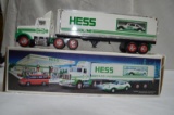 Hess car hauler truck w/ lights & friction racer