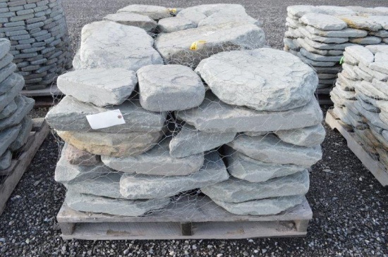 Blue Mountain landscape pallet of larger pavers