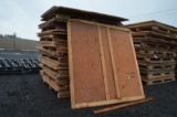 Skid of plywood divider walls