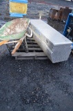 Wheelbarrow and alumium toolbox