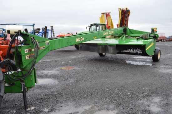 JD 946 MoCo discbine, flail condition, 1,000 pto, draw bar hitch hook up