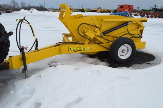 Degelman rock picker HYD Dump, wheel drive, (nice)