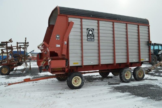 Meyer 3516 self unloading forage wagon, 3 beater, load ext, , Kory 12 ton t