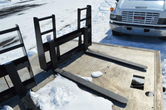 48" Heavy duty Skid mount walk through pallet forks